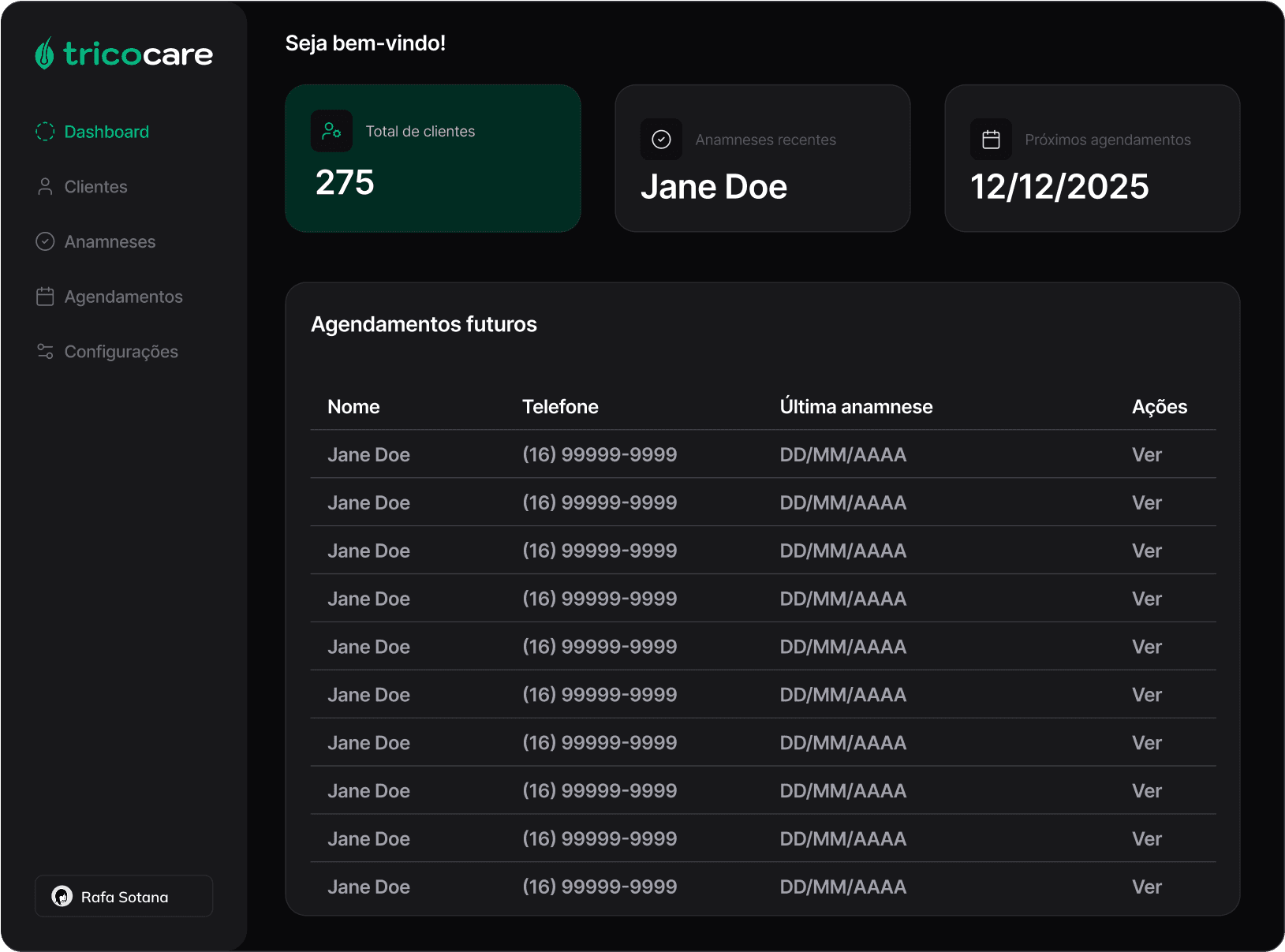 TricoCare Dashboard